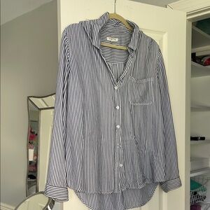 Striped Button-Up Shirt